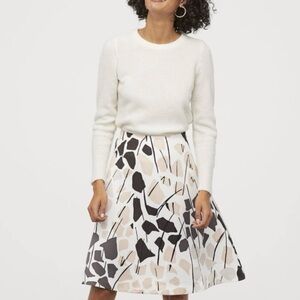 Richard Allen x H&M Collaboration Full A-Line High Waisted Skirt New With Tags